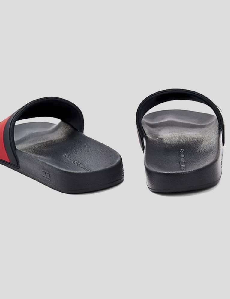 Chanclas TOMMY JEANS estential flag pool slide desert sky